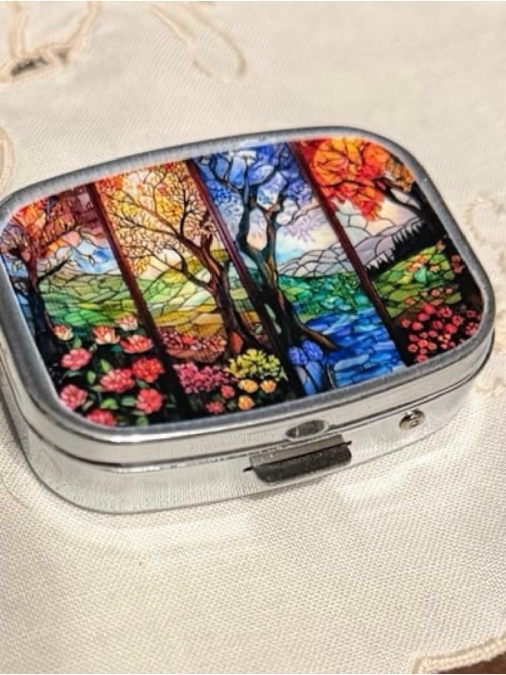 New Four Seasons design Pill Box #294
